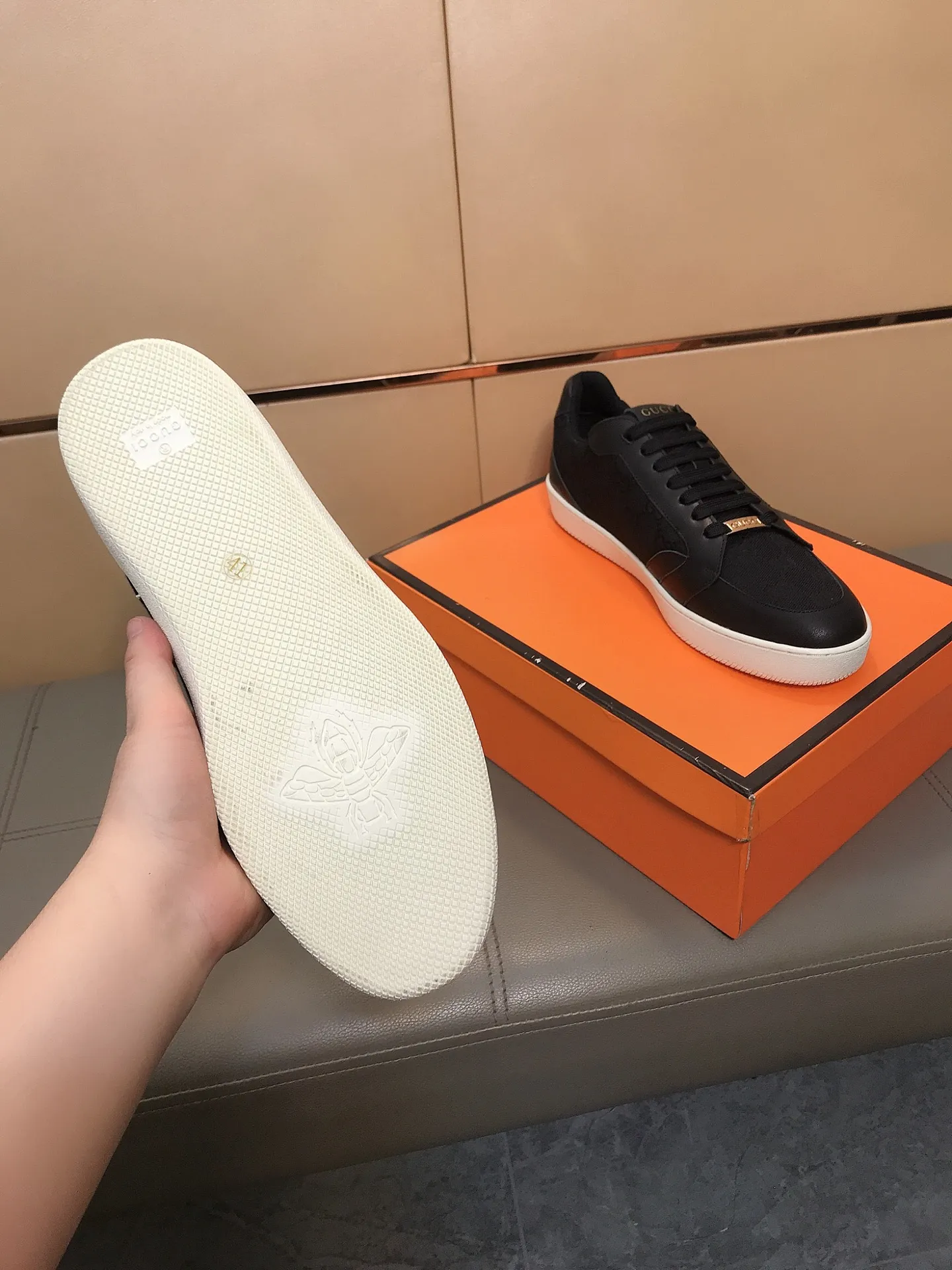 Men's Men's Shoes 230 ⌚️⌚️[GUCCI] Gucci men's casual shoes are absolutely popular 🔥The ultimate matching item for trendy men! Irresistible charm of super texture, the main recommendation, the upper is made of high-quality cowhide with printed fabrics, sheepskin feet, wear-resistant rubber sole, noble and elegant! Extremely comfortable🎁🎁You can be as handsome as you want💪 Size: 38-44!